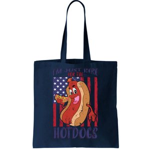 Just Here For The Hot Dogs Tote Bag