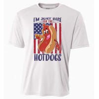 Just Here For The Hot Dogs Cooling Performance Crew T-Shirt