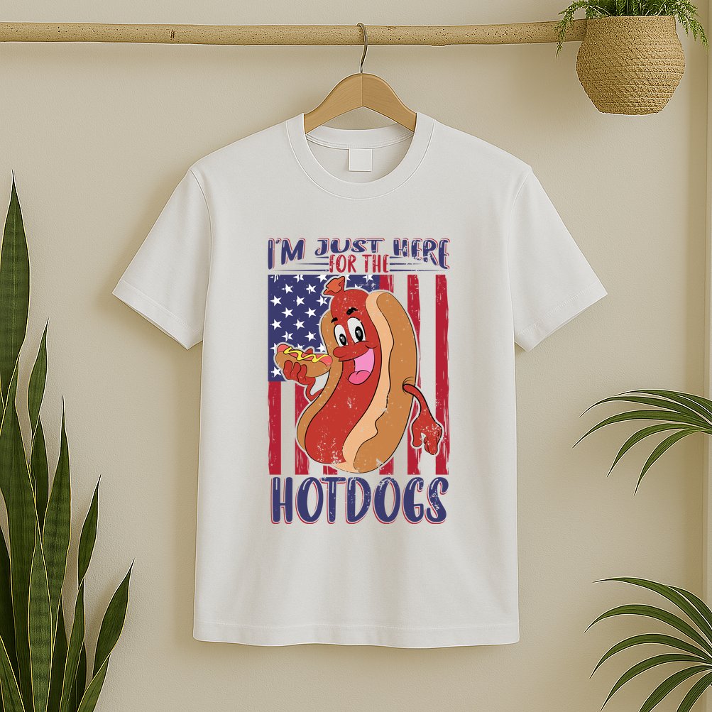 Just Here For The Hot Dogs T-Shirt