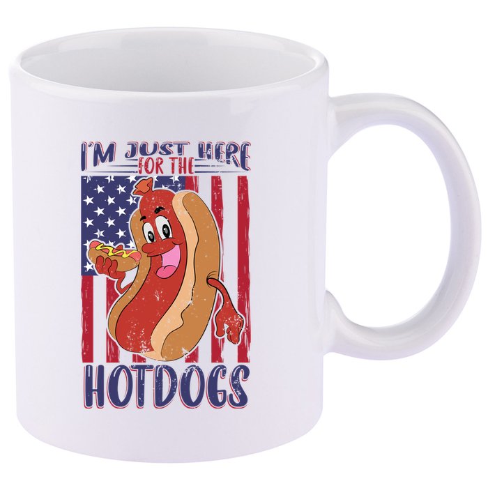 Just Here For The Hot Dogs 11oz C Handle Ceramic Mug