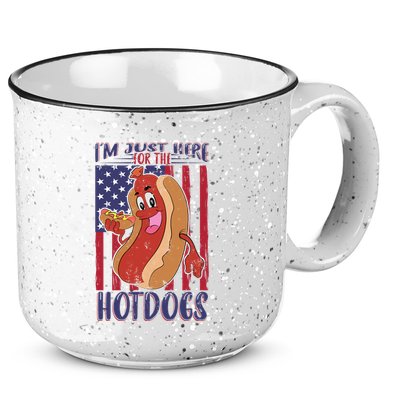 Just Here For The Hot Dogs 15oz Campfire Ceramic Mug