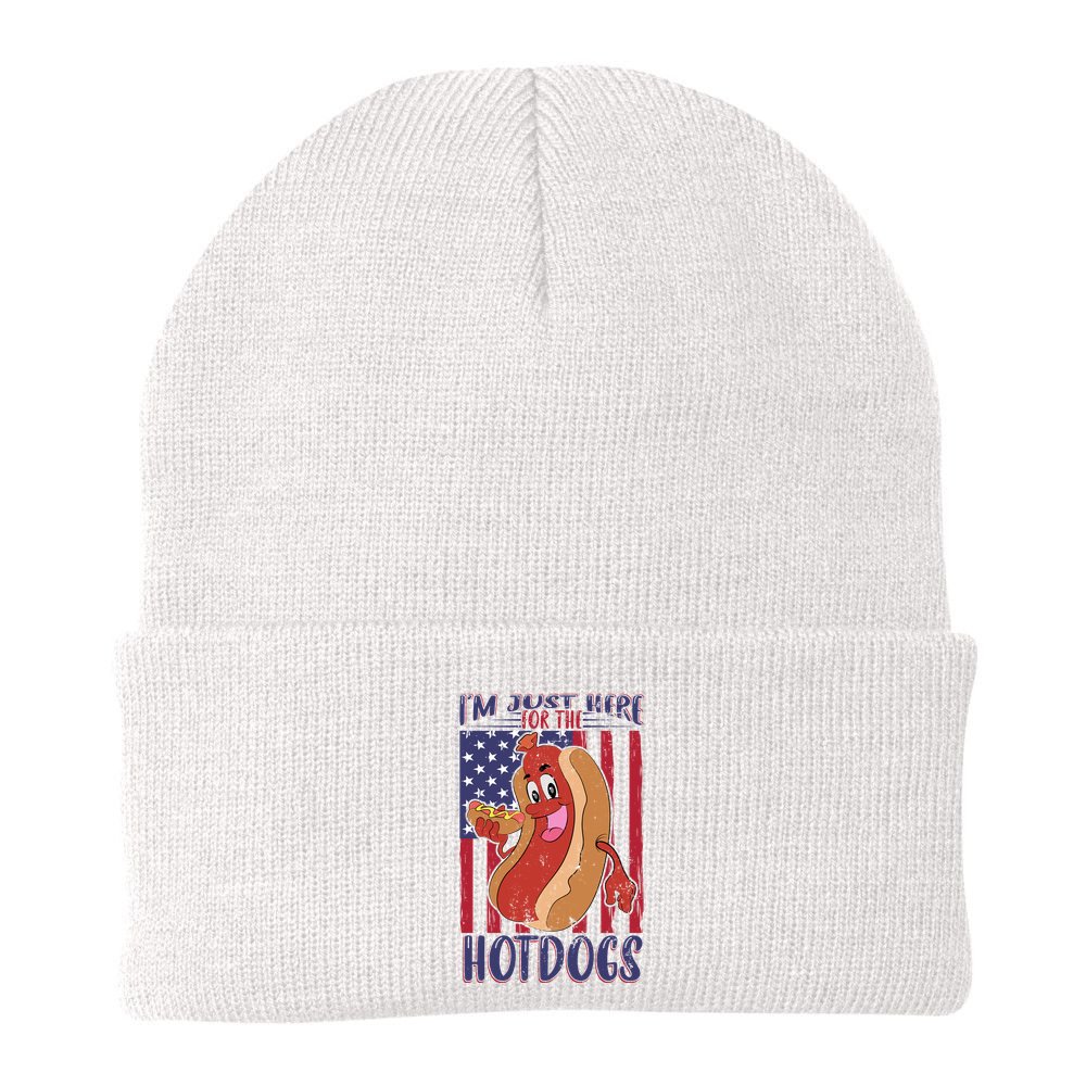 Just Here For The Hot Dogs Beanie