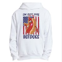 Just Here For The Hot Dogs Urban Pullover Hoodie