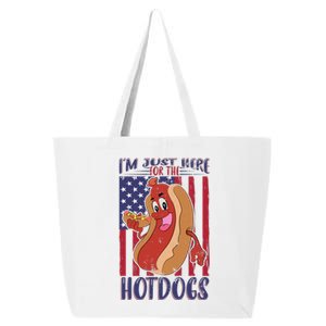 Just Here For The Hot Dogs 25L Jumbo Tote