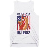 Just Here For The Hot Dogs Tank Top