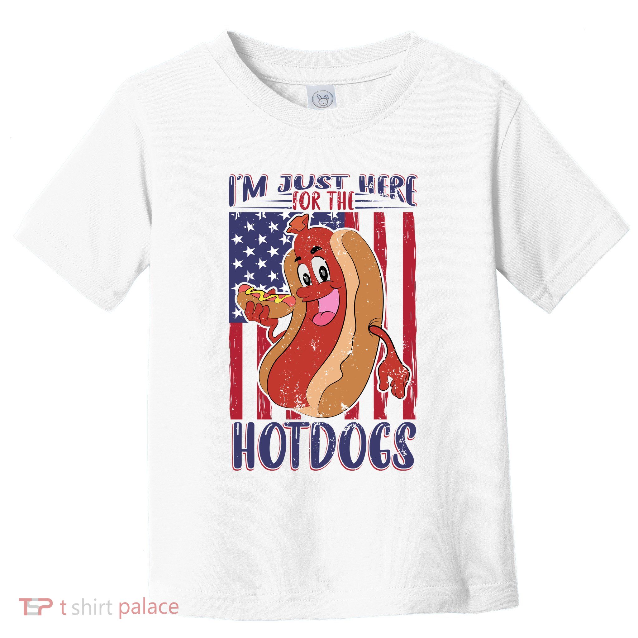 Just Here For The Hot Dogs Toddler T-Shirt