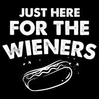 Just Here For The Wieners Funny Hot Dog 4th Of July American 16 in Basic Backpack