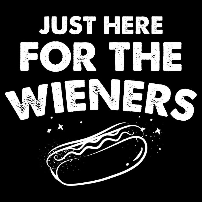 Just Here For The Wieners Funny Hot Dog 4th Of July American 16 in Basic Backpack