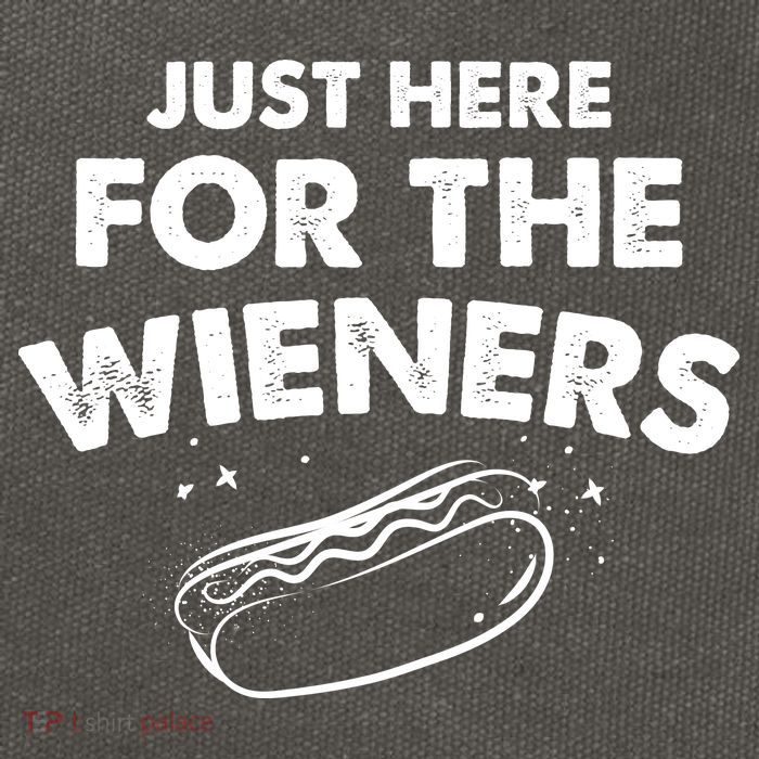 Just Here For The Wieners Funny Hot Dog 4th Of July American Cotton Canvas Backpack