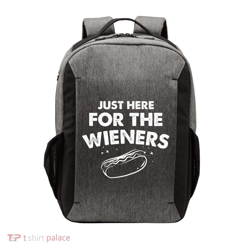 Just Here For The Wieners Funny Hot Dog 4th Of July American Vector Backpack