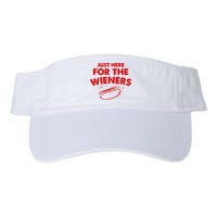 Just Here For The Wieners Funny Hot Dog 4th Of July American Visor