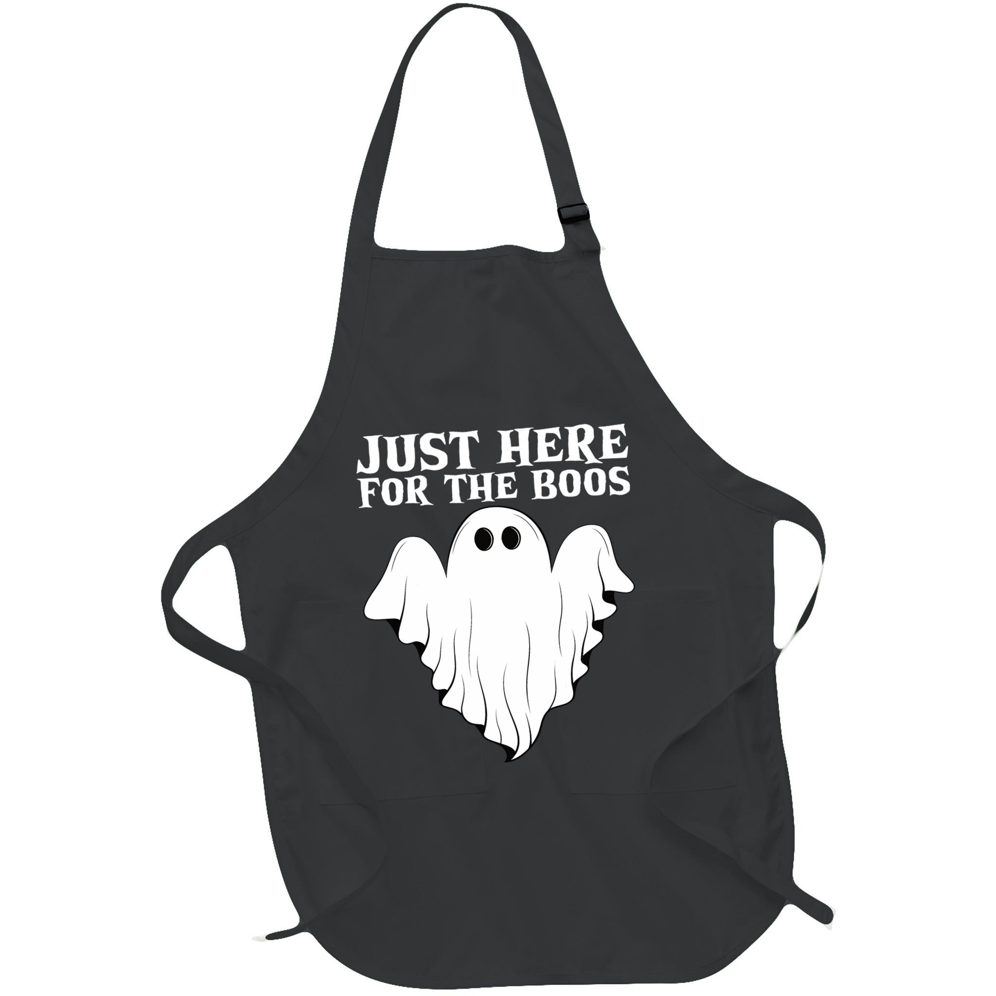 Just Here For The Boos Funny Ghost Apron
