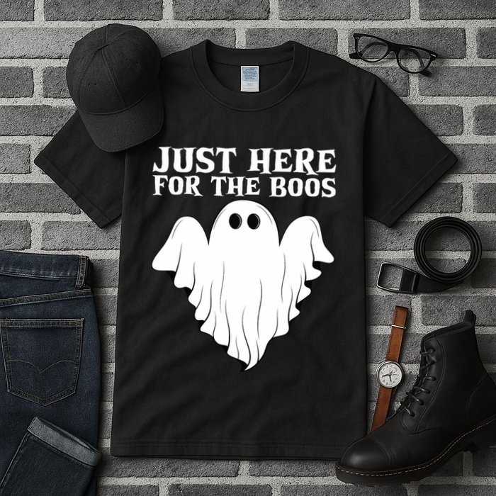 Just Here For The Boos Funny Ghost Tall T-Shirt