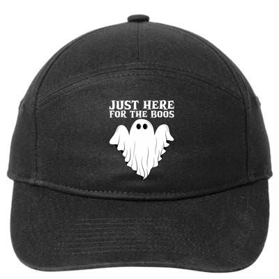 Just Here For The Boos Funny Ghost 7-Panel Snapback Hat