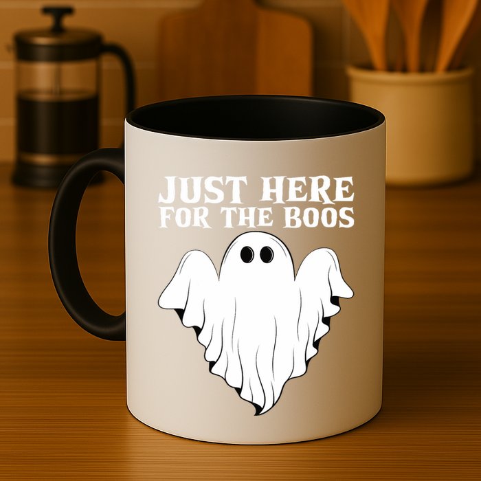 Just Here For The Boos Funny Ghost Mug