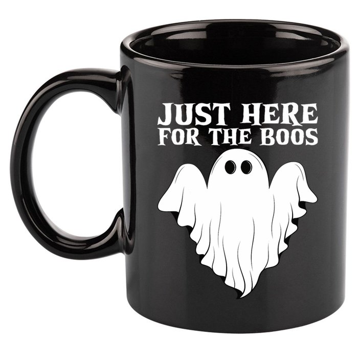 Just Here For The Boos Funny Ghost 11oz C Handle Ceramic Mug