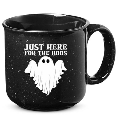 Just Here For The Boos Funny Ghost 15oz Campfire Ceramic Mug