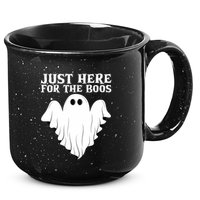 Just Here For The Boos Funny Ghost 15oz Campfire Ceramic Mug