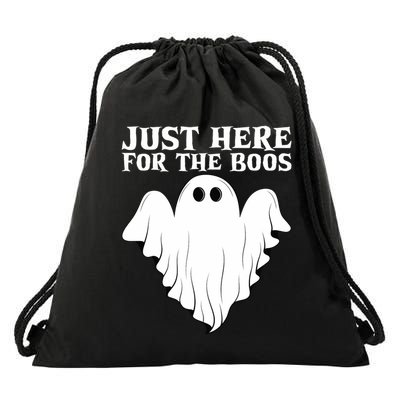 Just Here For The Boos Funny Ghost Drawstring Bag