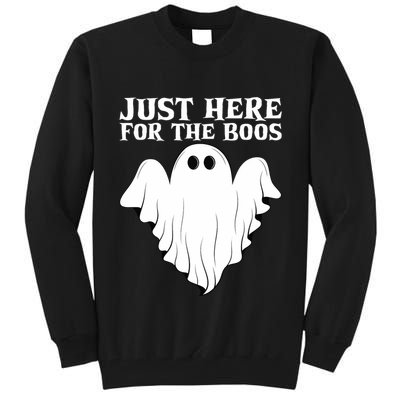 Just Here For The Boos Funny Ghost Tall Sweatshirt