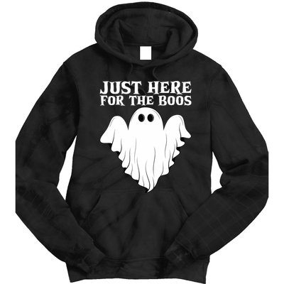 Just Here For The Boos Funny Ghost Tie Dye Hoodie