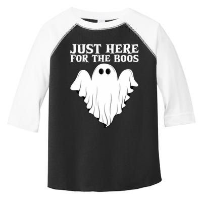 Just Here For The Boos Funny Ghost Toddler Fine Jersey T-Shirt