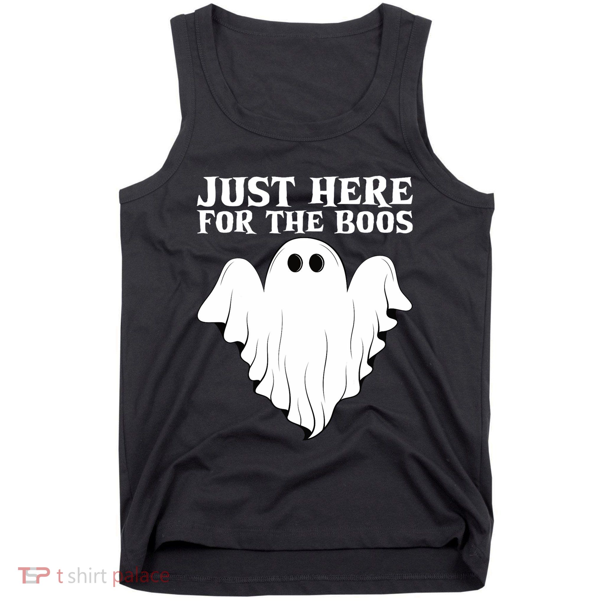 Just Here For The Boos Funny Ghost Tank Top