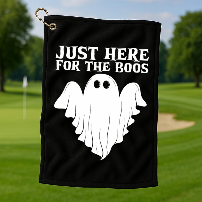 Just Here For The Boos Funny Ghost Golf Towel