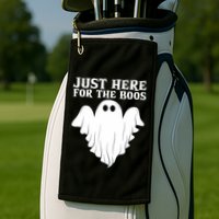 Just Here For The Boos Funny Ghost Golf Towel