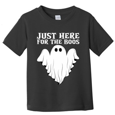 Just Here For The Boos Funny Ghost Toddler T-Shirt