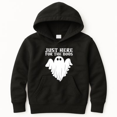 Just Here For The Boos Funny Ghost Kids Hoodie