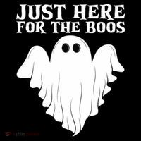 Just Here For The Boos Funny Ghost Zip Tote Bag