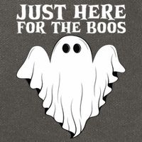 Just Here For The Boos Funny Ghost Cotton Canvas Backpack
