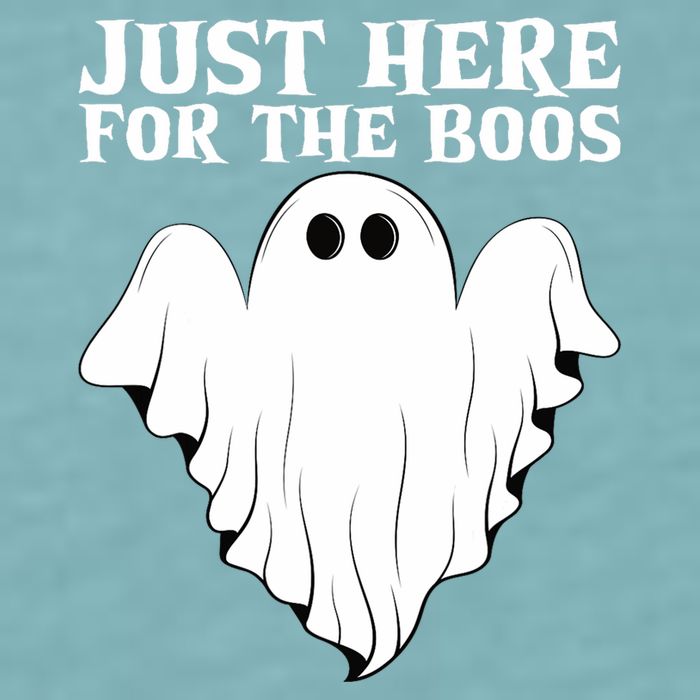 Just Here For The Boos Funny Ghost Sueded Cloud Jersey T-Shirt