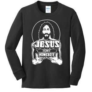 Jesus Homeboy Funny Christian Kids Long Sleeve Shirt