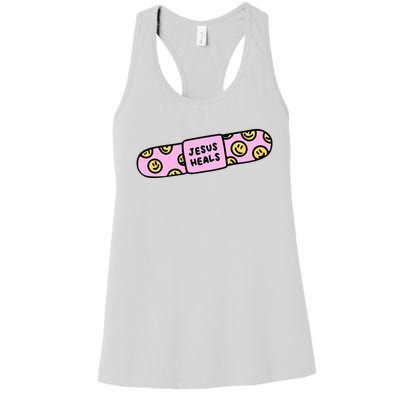 Jesus Heal Funny Christian Faith Healer Healing Women's Racerback Tank