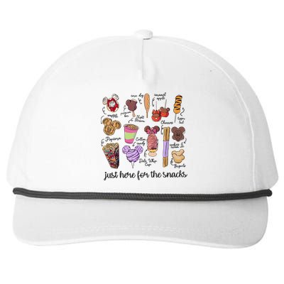 Just Here For The Snacks Snapback Five-Panel Rope Hat