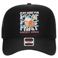 Just Here For Prost Oktoberfest Drinking Team High Crown Mesh Back Trucker Hat