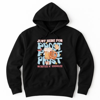 Just Here For Prost Oktoberfest Drinking Team Hoodie