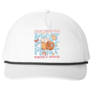 Just Here For Prost Oktoberfest Drinking Team Snapback Five-Panel Rope Hat