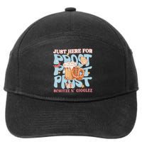 Just Here For Prost Oktoberfest Drinking Team 7-Panel Snapback Hat