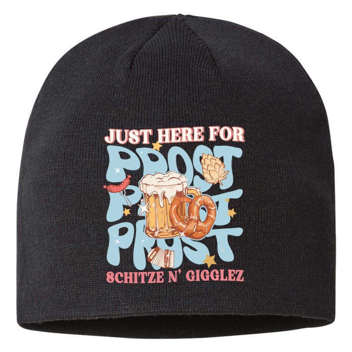 Just Here For Prost Oktoberfest Drinking Team Sustainable Beanie