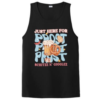 Just Here For Prost Oktoberfest Drinking Team PosiCharge Competitor Tank