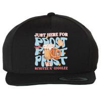 Just Here For Prost Oktoberfest Drinking Team Wool Snapback Cap