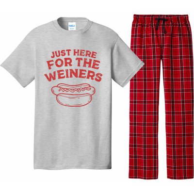 Just Here For The Wiener 4th Of July Pajama Set