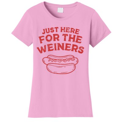 Just Here For The Wiener 4th Of July Women's T-Shirt