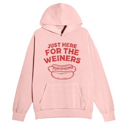 Just Here For The Wiener 4th Of July Urban Pullover Hoodie