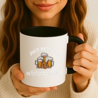 Just Here For Schitzengiggles Oktoberfest Drinking Team Mug