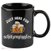 Just Here For Schitzengiggles Oktoberfest Drinking Team 11oz C Handle Ceramic Mug