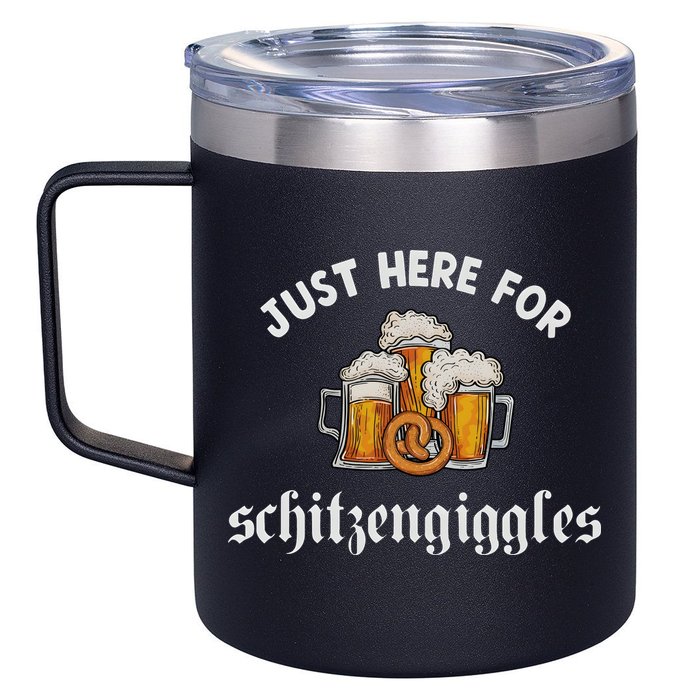 Just Here For Schitzengiggles Oktoberfest Drinking Team 12oz Stainless Steel Coffee Mug
